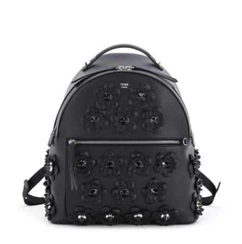 fendi black flowers backpack|Fendi Floral.